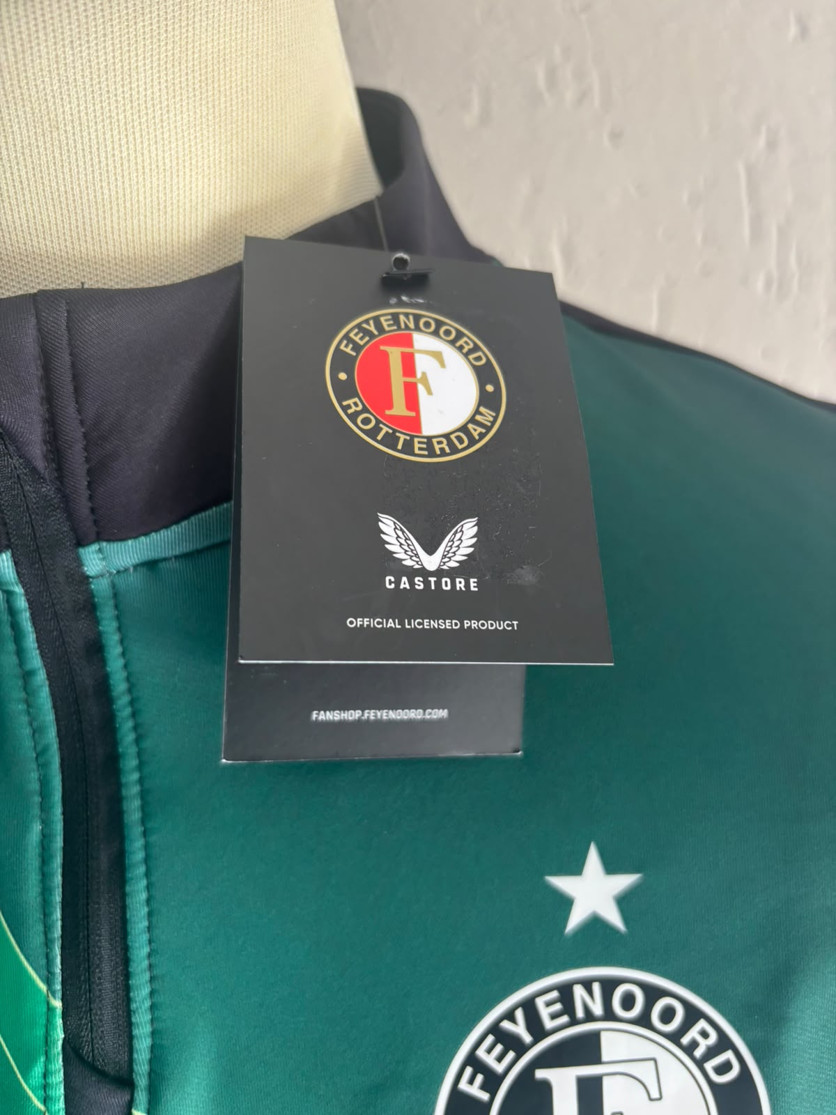 Feyenoord Trainingsjas 1/4 Zip Banlieue BNWT (S/M) (10/10) - Afbeelding 5